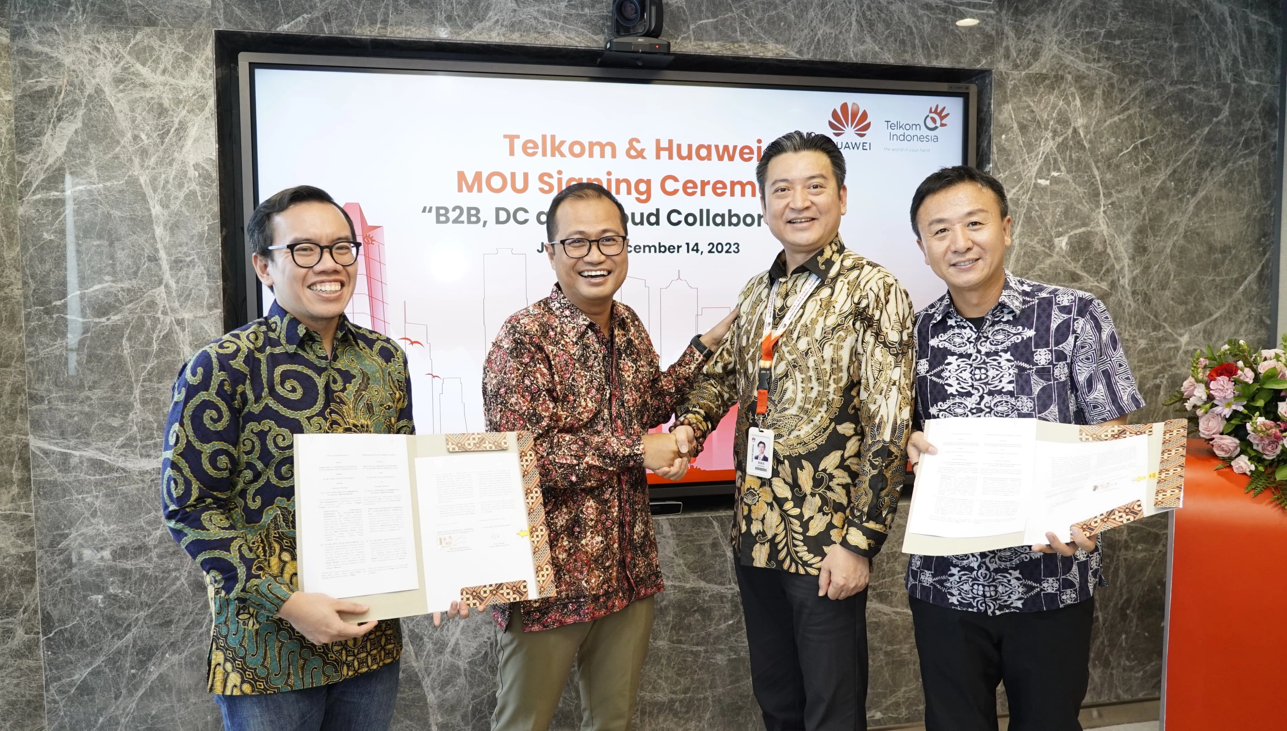 Telkom dan Huawei Buka Peluang Pangsa Pasar B2B di Indonesia